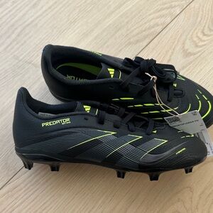 Adidas Predator Black and Neon Green Soccer Shoes